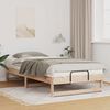 vidaXL Estructura de cama Marrón 100 x 210 cm Madera de pino macizo