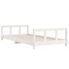 vidaXL Estructura de cama para ni&ntilde;os madera de pino blanco 90x190 cm