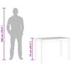 vidaXL Mesa de comedor de jard&iacute;n madera maciza de acacia 110x55x75 cm