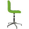 vidaXL Silla de comedor giratoria de cuero sint&eacute;tico verde