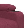 vidaXL Sill&oacute;n reclinable el&eacute;ctrico tela rojo tinto