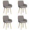 vidaXL Sillas de comedor 4 uds. Tela Topo 56,5 x 50 x 87,5 cm
