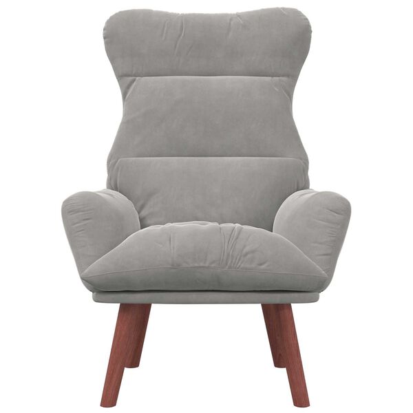 vidaXL sillón Gris Claro 69 x 74 x 93 cm Terciopelo