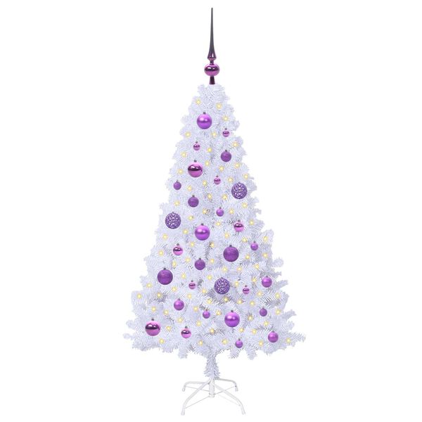 vidaXL &Aacute;rbol de Navidad artificial con 150 LED 120 cm PVC y Acero