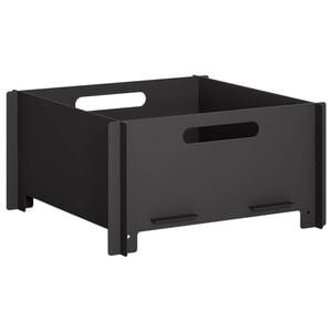 vidaXL Hoguera Negro 40 x 40 x 20 cm Acero