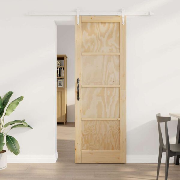 vidaXL Puerta Corredera ORKDAL Marr&oacute;n 73,5 x 211 cm