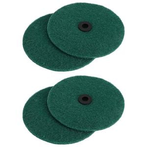 vidaXL Pulidor de Suelos 4 uds. &Oslash; 14 cm Verde oscuro Microfibra