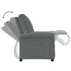 vidaXL Sillón reclinable de tela gris oscuro
