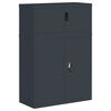 vidaXL Armario archivador de acero gris antracita 90x40x130 cm