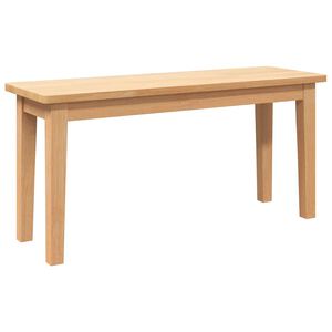 vidaXL Banco 90 cm Madera Maciza Caucho