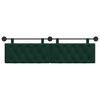 vidaXL Cabecera Colgante Verde oscuro 170 x 55 x 7 cm Terciopelo