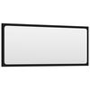 vidaXL Espejo de ba&ntilde;o madera contrachapada negro 90x1,5x37 cm
