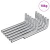 vidaXL Llave hexagonal 1800 pcs Plateado 32 x 86 mm Acero