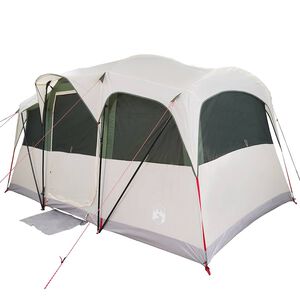 vidaXL Tienda Familiar 435 x 255 x 216 cm Poli&eacute;ster y Acero y verde