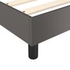 vidaXL Estructura de cama con somier cuero sint&eacute;tico gris 100x200 cm