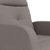 vidaXL Sill&oacute;n reclinable de tela gris taupe