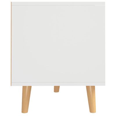 vidaXL Mueble para TV madera contrachapada blanco 90x40x48,5 cm