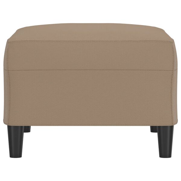 vidaXL Reposapi&eacute;s de cuero sint&eacute;tico color capuchino 70x55x41 cm