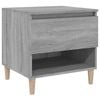 vidaXL Mesita de noche madera contrachapada gris Sonoma 50x46x50 cm