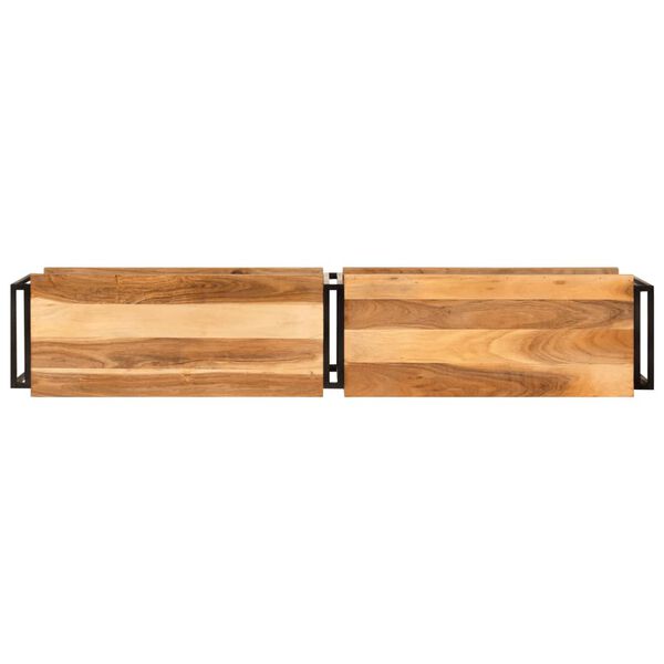 vidaXL Mueble de TV madera maciza de acacia 160x30x40 cm