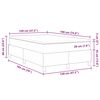 vidaXL Cama tipo Box Spring Gris claro y . 120 x 190 cm Tela de Pana