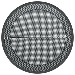 vidaXL Alfombra de exterior ARAKIL gris &Oslash;120 cm PP