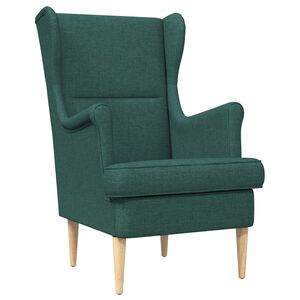 vidaXL sill&oacute;n Verde oscuro tela