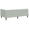 vidaXL Estructura de Cama Esquina con Colch&oacute;n Manual 2 pcs Gris claro