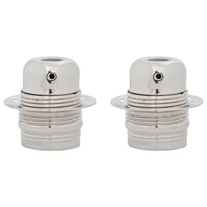 vidaXL Portal&aacute;mparas 2 uds n&iacute;quel satinado E27
