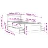 vidaXL Cama sin colchón y cabecero madera maciza pino marrón 75x190 cm