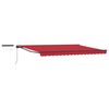 vidaXL Toldo Retr&aacute;ctil El&eacute;ctrico Rojo y Antracita 4 x 3 m