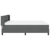 vidaXL Cama tipo Box Spring Gris oscuro 200 x 180 cm Poli&eacute;ster