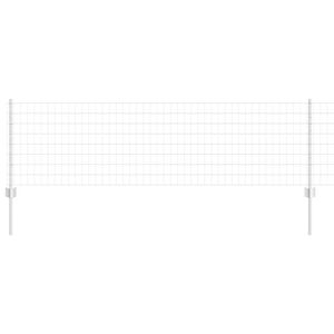 vidaXL Valla con Poste Plateado 0,6 x 10 m Acero
