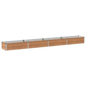 vidaXL Cama de Jard&iacute;n Elevada Madera Marr&oacute;n 320 x 40 x 24 cm