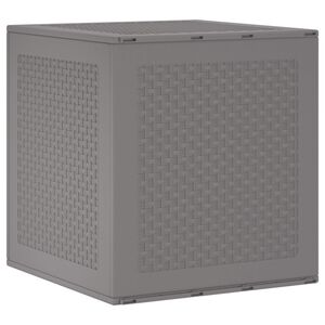 vidaXL Caja de Almacenamiento Gris Claro 55 x 53 x 57 cm Polipropileno