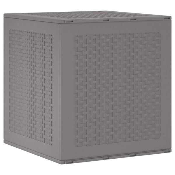 vidaXL Caja de Almacenamiento para Jardín Gris Claro 55 x 53 x 57 cm
