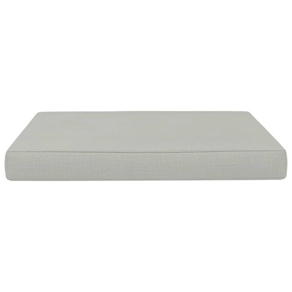 vidaXL Coj&iacute;n para muebles de pal&eacute;s tela beige 60x61,5x6 cm