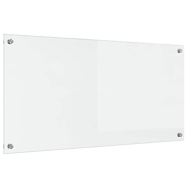 vidaXL Salpicadero de cocina Transparente 100 x 50 cm vidrio templado