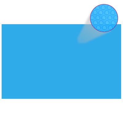 vidaXL Cubierta de piscina rectangular PE azul 800x500 cm
