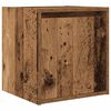 vidaXL Mesillas de noche de pared 2 uds madera vieja 38x34x40 cm