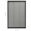 vidaXL Mosquitera plisada para ventanas aluminio antracita 80x160cm