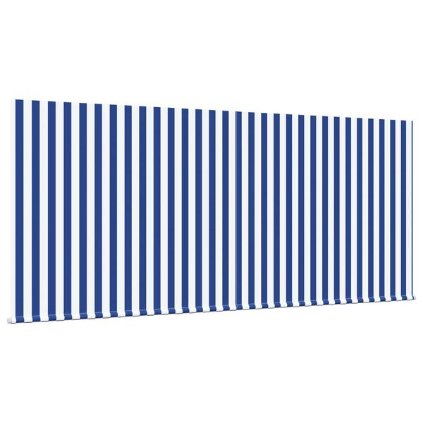 vidaXL Toldo Retr&aacute;ctil Azul y 350 x 250 cm Poli&eacute;ster y Aluminio