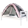 DERYAN Tienda mosquitera para cama rosa 200x90x110 cm