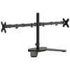 vidaXL Soporte para monitor doble acero negro VESA 75/100 mm