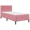 vidaXL Estructura de cama con colch&oacute;n Rosa 80 x 200 cm Terciopelo