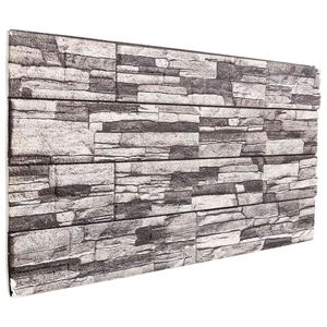 vidaXL Paneles de pared 10 pcs Gris oscuro y gris claro 100 x 50 cm