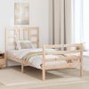 vidaXL Estructura de cama sin colch&oacute;n madera maciza de pino 90x200 cm