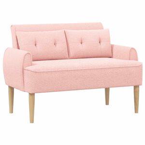 vidaXL Sof&aacute; amoroso con botones acolchados Rosa 117 x 67 x 77 cm