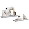 vidaXL Estante flotante pared 2 uds MDF gris hormig&oacute;n 80x23,5x3,8 cm