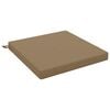 vidaXL Coj&iacute;n de Asiento de 1 Pieza SOEST 100% Poli&eacute;ster Gris topo